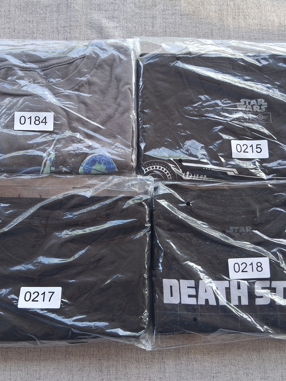 Four (4) Different Star Wars Themed Shirts - Bundle Deal - Size: Large